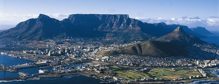 Top of Table Mountain is one of South Africa.