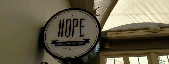 HOPE 46 Classic American Cuisine is one of places to try.