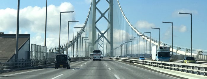 Akashi Kaikyo Bridge is one of Kansai.