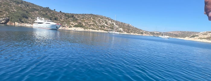 Tiganakia Bay is one of Patmos.