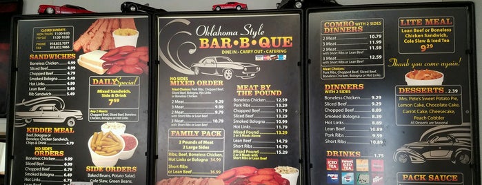 Oklahoma Style Barbecue is one of Tulsa.