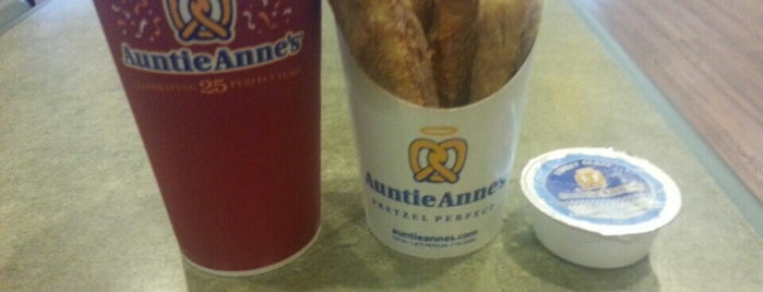 Auntie Anne's is one of West Lafayette Eateries Along the North Side.