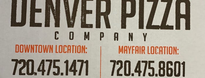 Denver Pizza Company is one of Tempat yang Disukai Usaj.