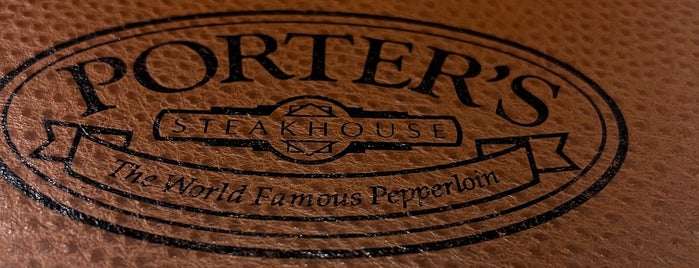 Porter's Steakhouse is one of Places to get Serendipity Homemade Ice Cream.