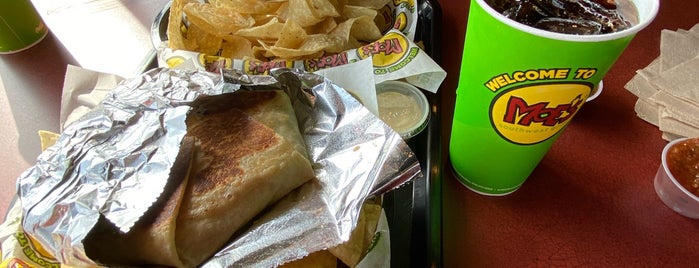 Moe's Southwest Grill is one of my hot spots.
