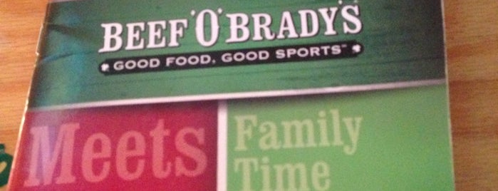 Beef 'O' Brady's is one of Favorite Places To Eat.