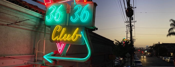 3636 Club is one of Nikki's Vintage L.A. Signs (including OC).