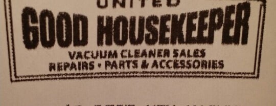 United Good Houskeeper Vacuum Cleaner Sales & Service is one of Lugares favoritos de Heather.