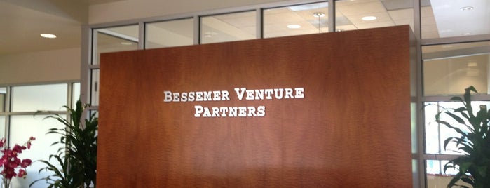 Bessemer Venture Partners is one of Sand Hill Rd.