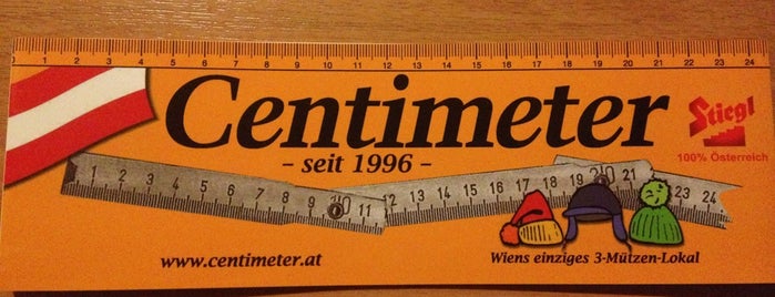 Centimeter I is one of Wien.