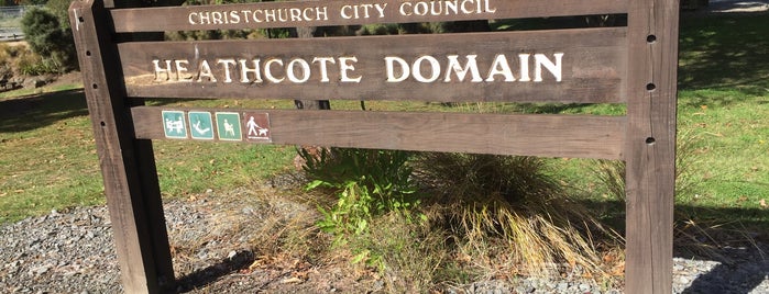 Heathcote Domain is one of The Garden City - Christchurch, NZ.