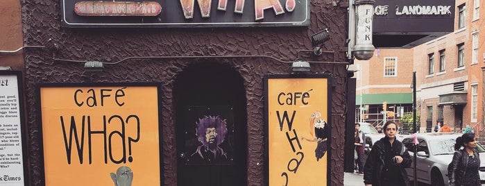 Cafe Wha? is one of Ny bars as of 1600.