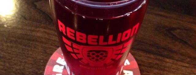 Rebellion Brewing Company is one of Matthew'in Beğendiği Mekanlar.