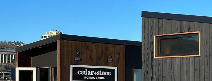 Cedar + Stone Nordic Sauna is one of Duluth to do.