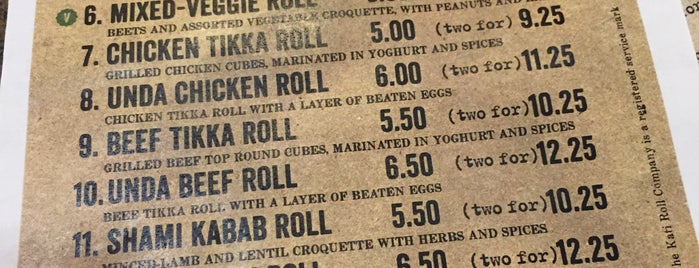 The Kati Roll Company is one of Vegan.