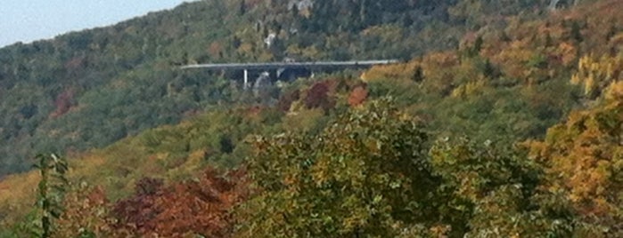 Linn Cove Viaduct is one of Along the Blue Ridge Parkway.
