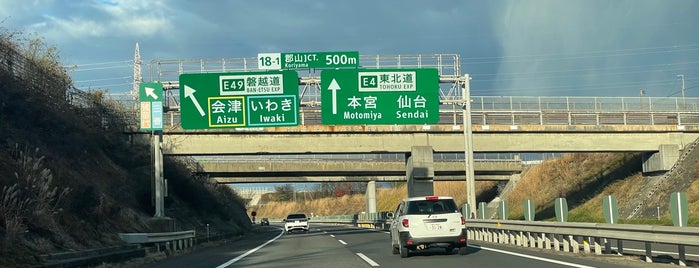 Koriyama JCT is one of 東北道.