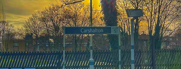 Carshalton Railway Station (CSH) is one of Stations - NR London used.