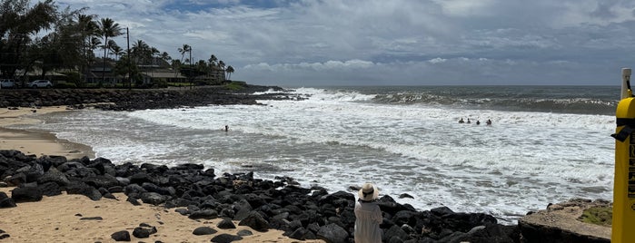 Brennecke's Beach is one of Kauai.