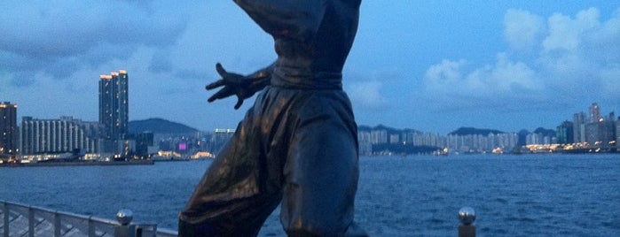 Bruce Lee Statue is one of Hong Kong.