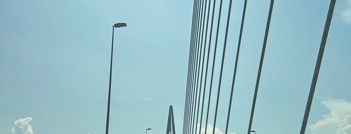 Sungai Johor Bridge (Jambatan Sungai Johor) is one of Think To Do.