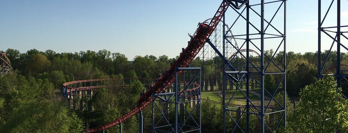 Superman Ride of Steel is one of SIX FLAGS AMERICA.