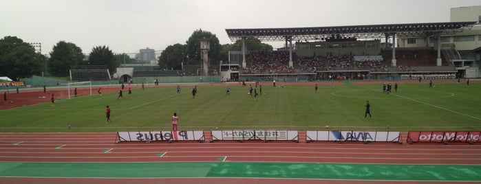 Suizenji Stadium is one of Jリーグスタジアム.