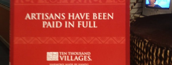 Ten Thousand Villages is one of Red Bank Fun.