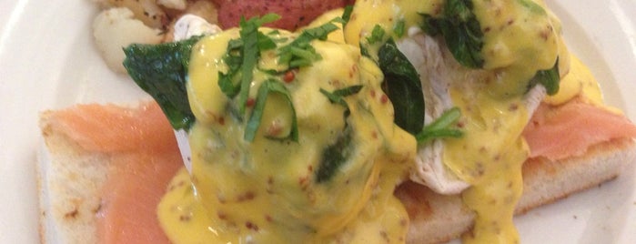 Cafe Lift is one of Philly's Best Eggs Benedict Dishes.