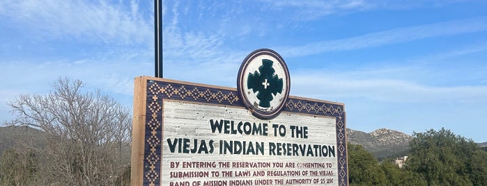 Viejas Indian Reservation is one of California places to go.