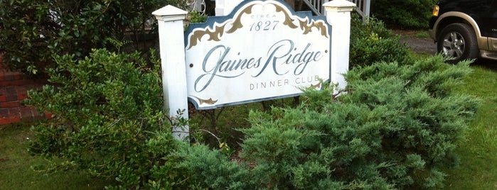 Gaines Ridge Dinner Club is one of 2013 - 100 Dishes to Eat in Alabama Before You Die.