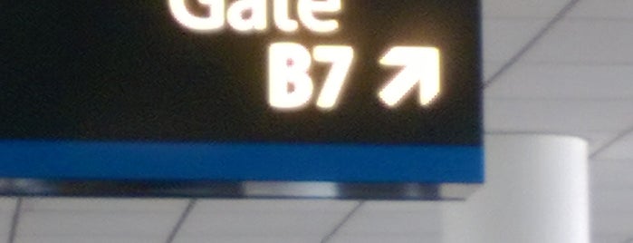 Gate B7 is one of close.
