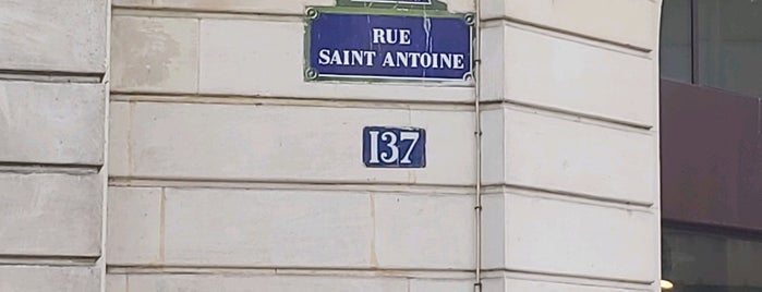 Rue Saint-Antoine is one of paris.