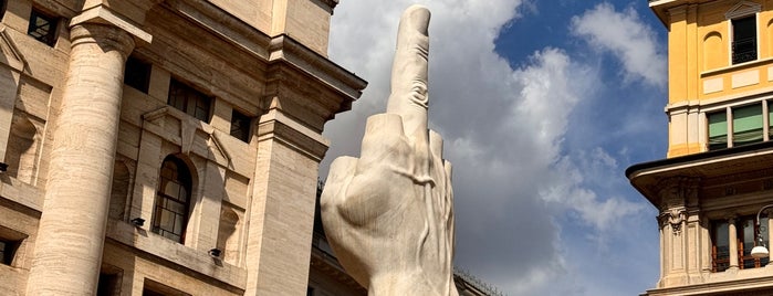 L.O.V.E. Maurizio Cattelan is one of Italy Faves.