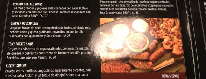 Tony Roma's Ribs, Seafood, & Steaks is one of La Restaurantera en Lima.