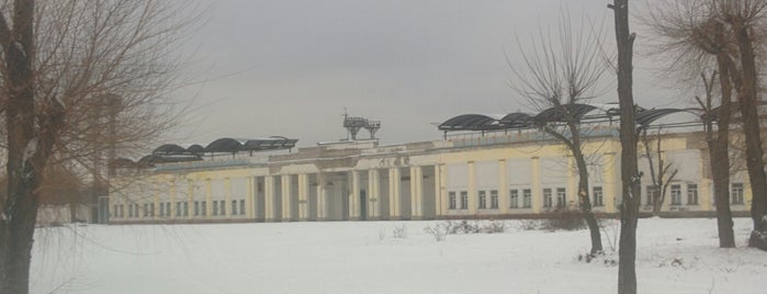 Abandoned stadium "khimik" is one of Спорт.