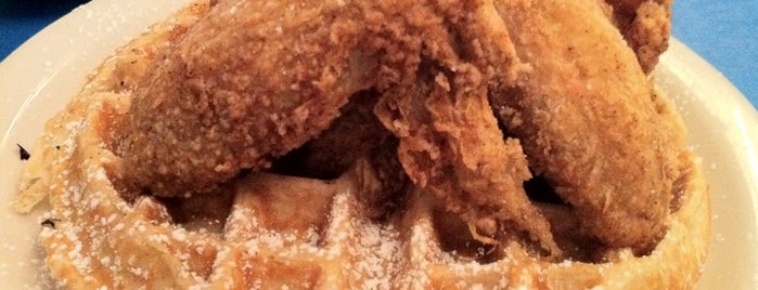 Mama E's Wings & Waffles is one of "Diners, Drive-Ins & Dives" (Part 2, KY - TN).