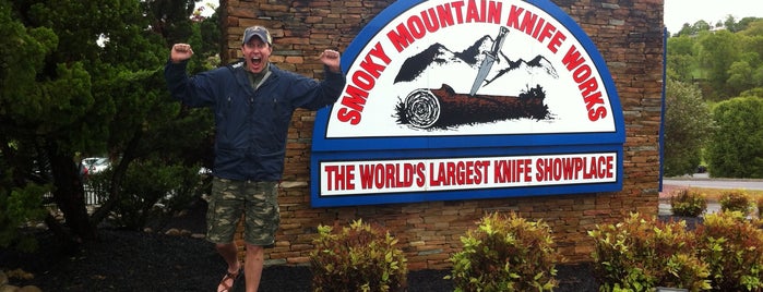 Smoky Mountain Knife Works is one of Tennessee Travels.