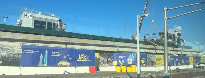 JFK AirTrain - Terminal 2 is one of Christmas 2013, NYC, USA.