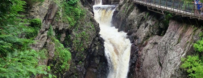 High Falls Gorge is one of Lake Placid, NY.