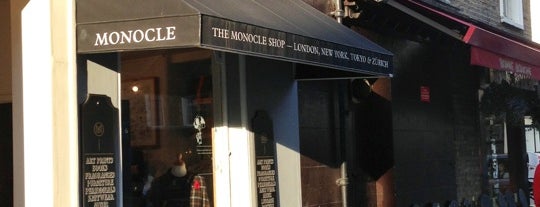 The Monocle Shop is one of Guide to London.