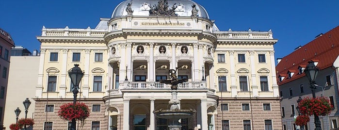 Historical Building of Slovak National Theatre is one of Bratislava.