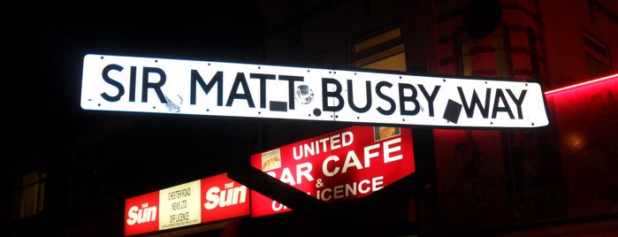 Sir Matt Busby Way is one of North West.
