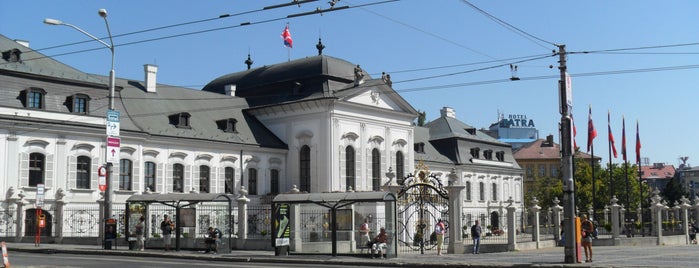 Grassalkovich Palace (Presidential Palace) is one of Bratislava.