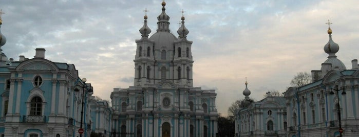Smolny Cathedral is one of Санкт-Петербург.