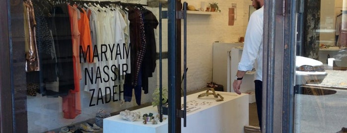 Maryam Nassir Zadeh is one of New York shops.