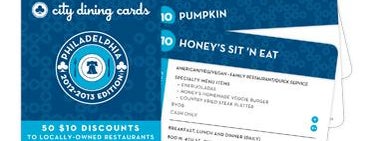 City Dining Cards - Philadelphia 2012-2013 Edition