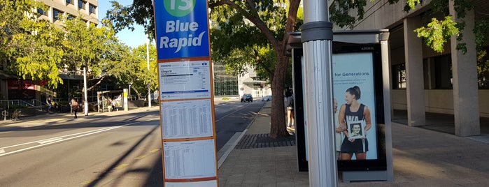 Numbered bus stops
