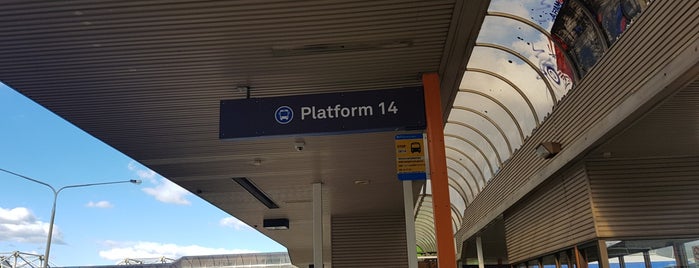Woden Bus Station Platform 14 (#2814) is one of Numbered bus stops.