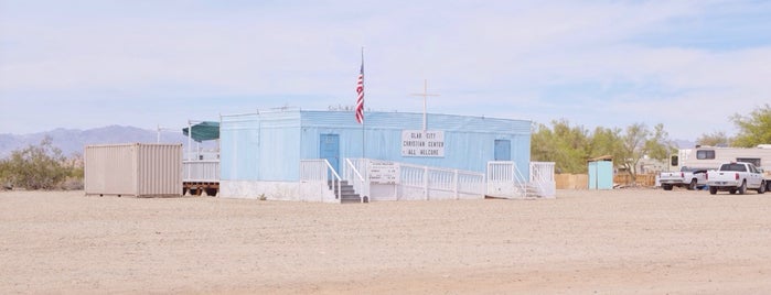 Slab City is one of California.